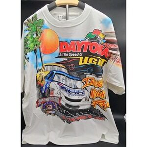 Vintage NWT Chase Authentic Pepsi 400 1998 Nascar T Shirt Daytona Inaugural XL